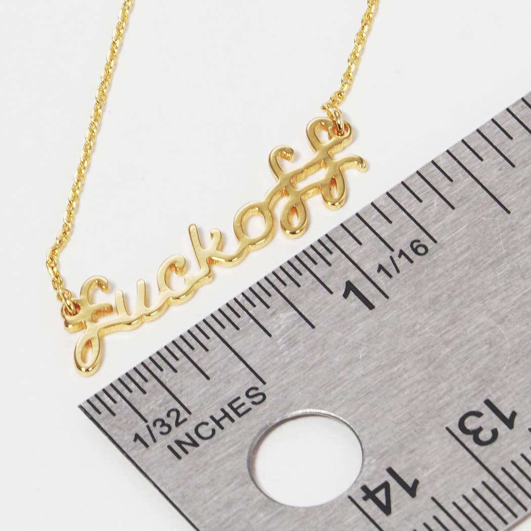 Script Fuck Off Necklaces