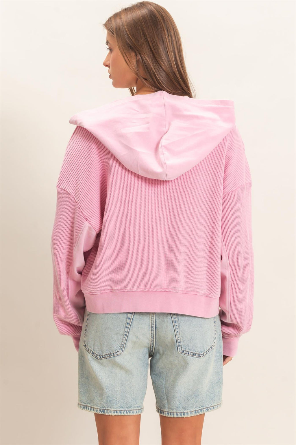 Cozy Core Waffle Hoodie