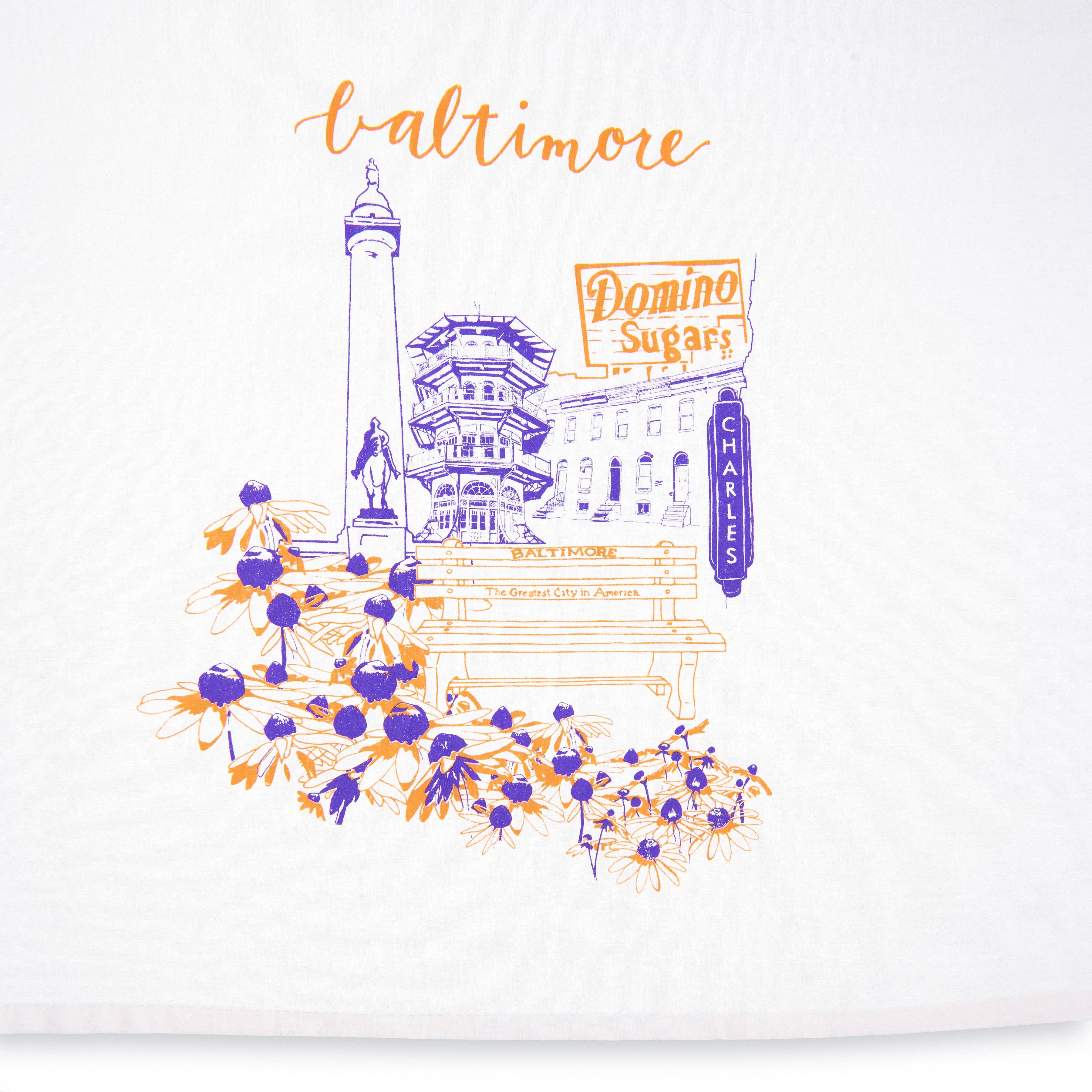 Baltimore City Love Tea Towel