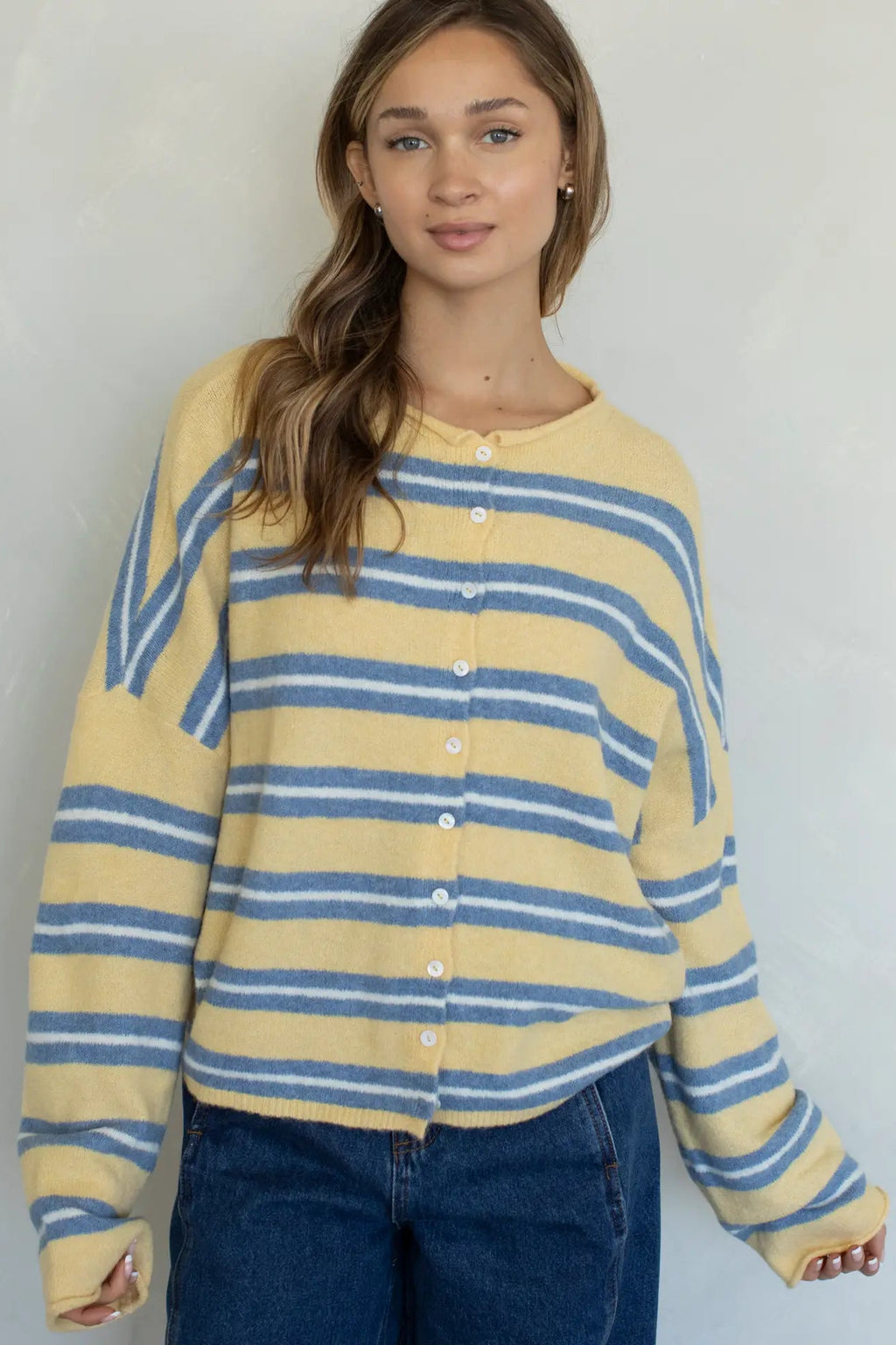 Piper Varsity Stripe Cardigan