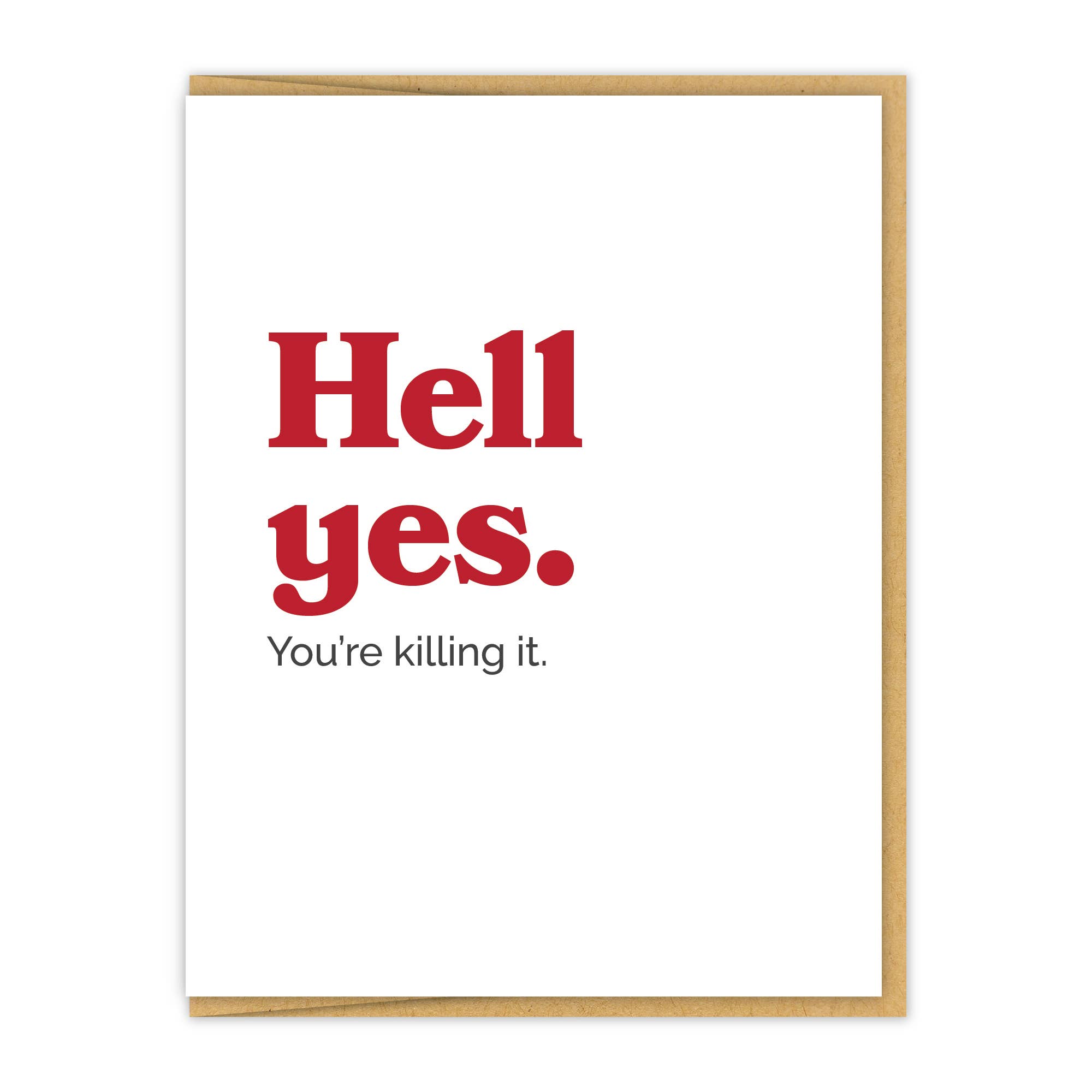 Hell Yes Congrats Card