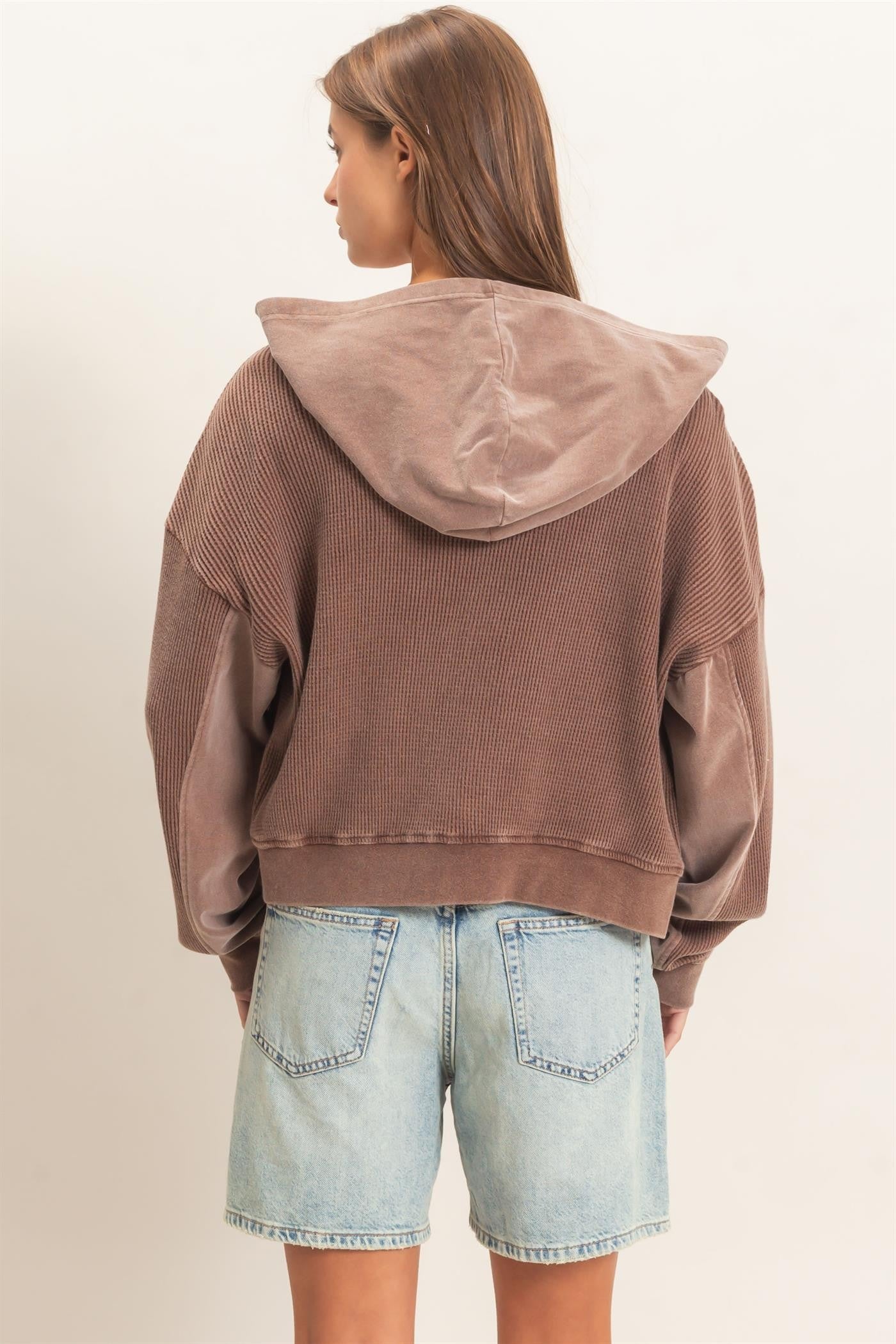 Cozy Core Waffle Hoodie