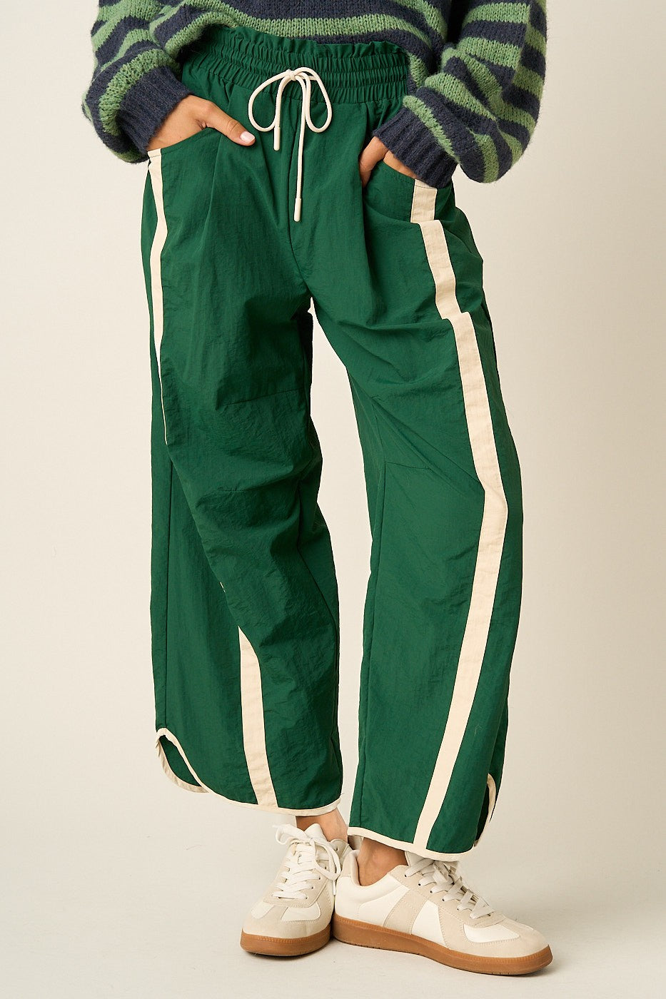 Sporty Stripe Barrel Pants
