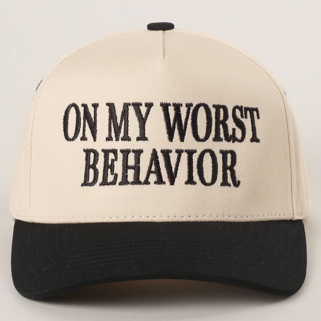 On My Worst Behavior Snapback