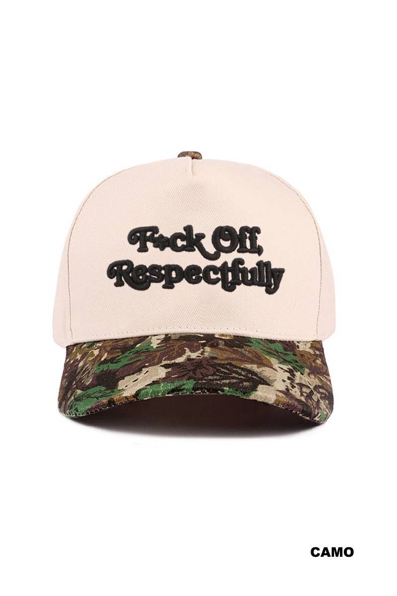 Fuck Off Respectfully Two Tone Snapback