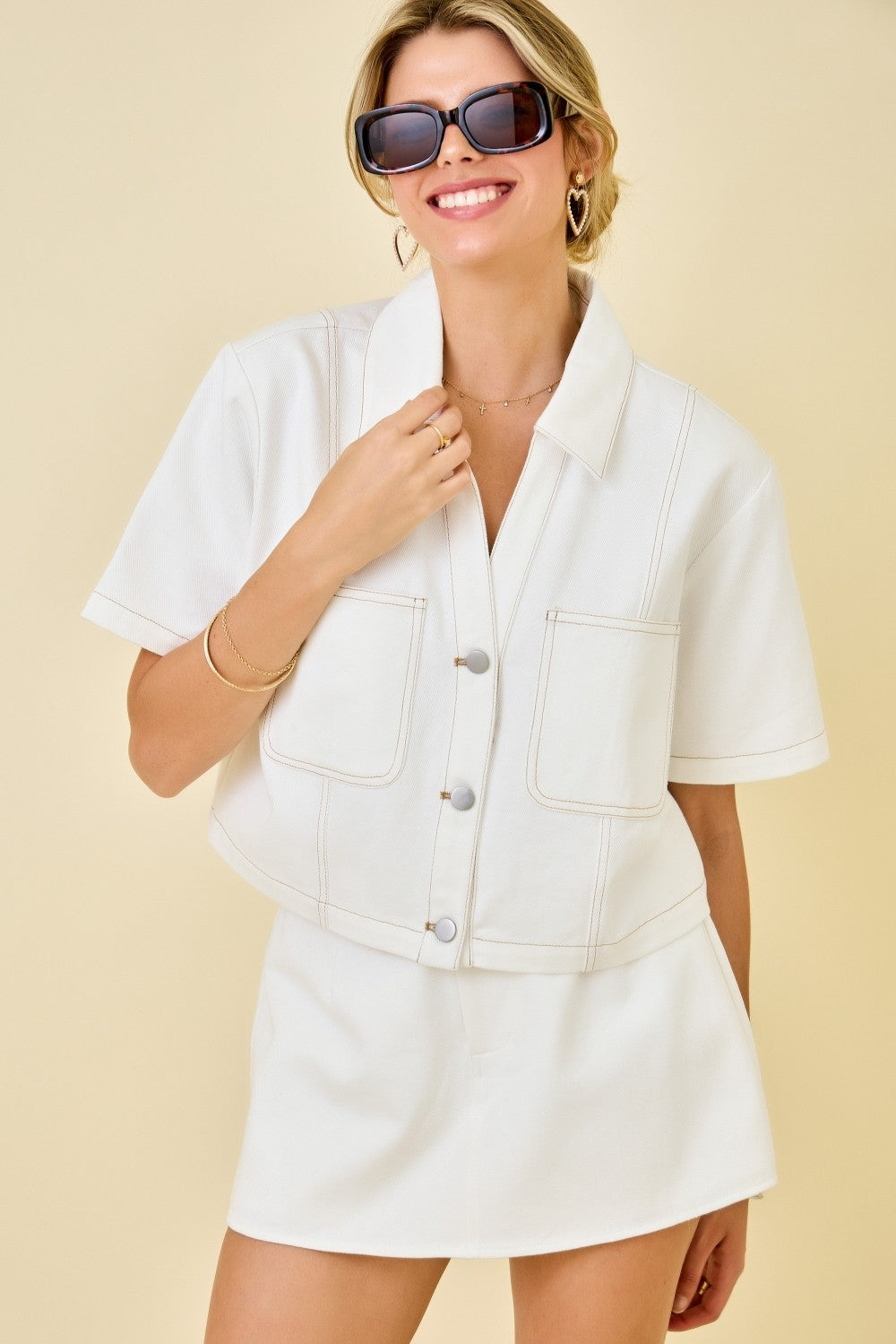 Dockside Denim Crop Jacket