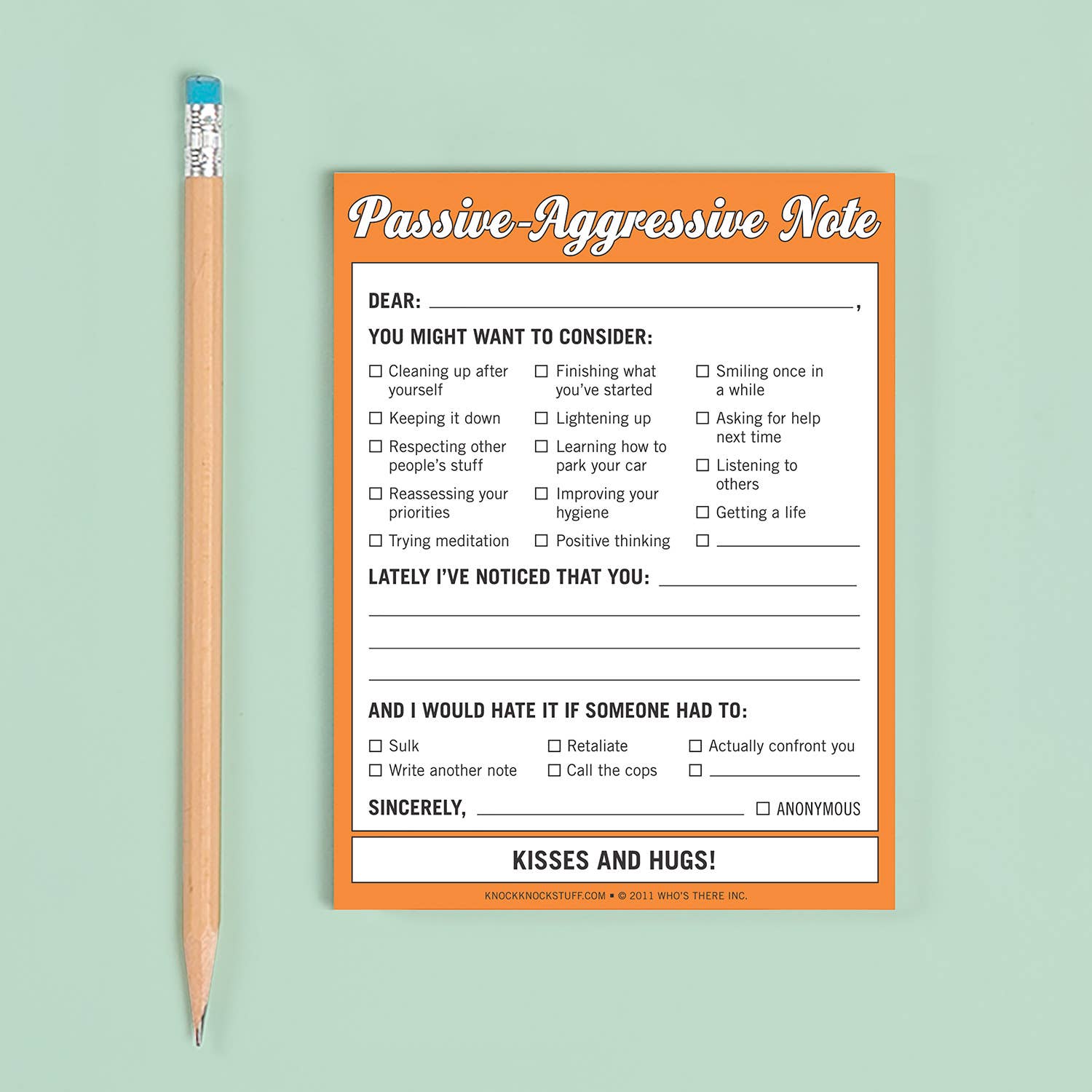 Passive-Aggressive Nifty Note Pad