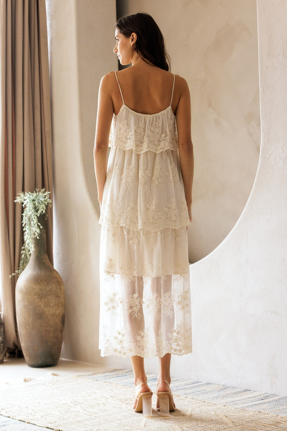 Secret Garden Lace Midi Dress