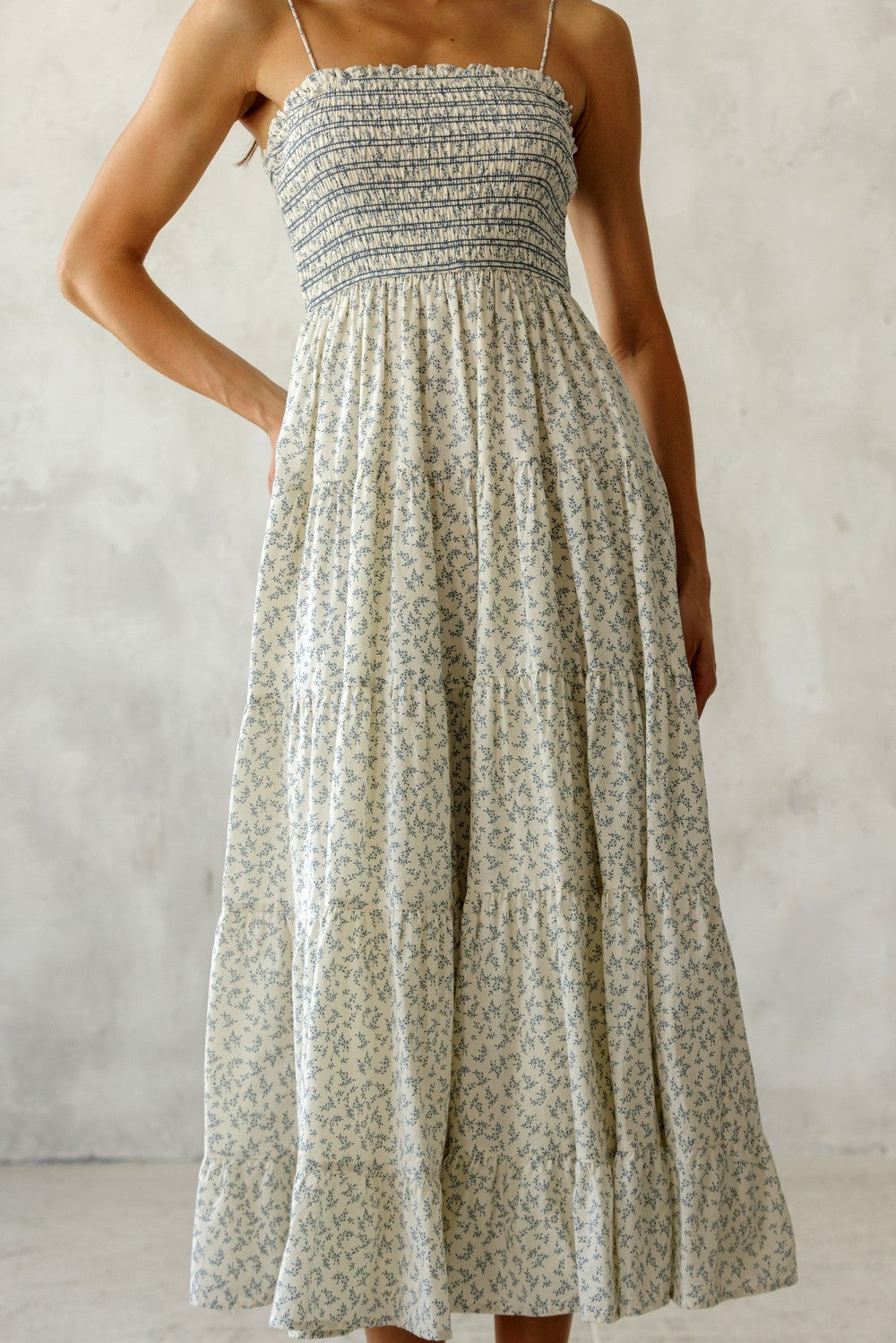 The Camille Meadow Midi Dress