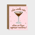 Espresso Martini Birthday Sticker Card