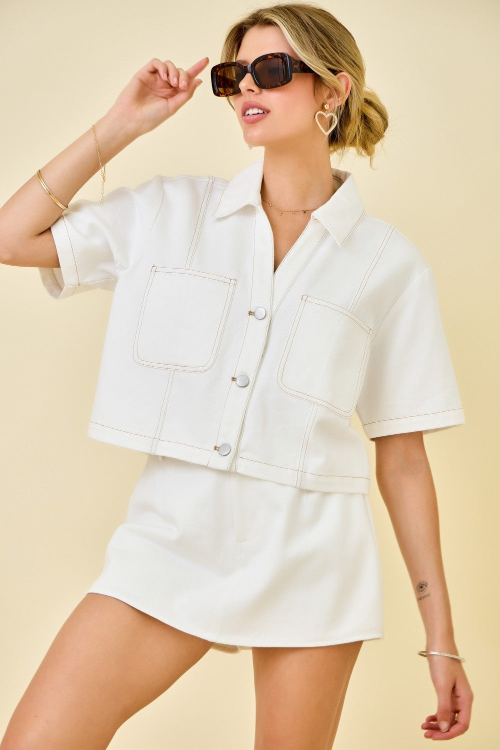 Dockside Denim Mini Skort