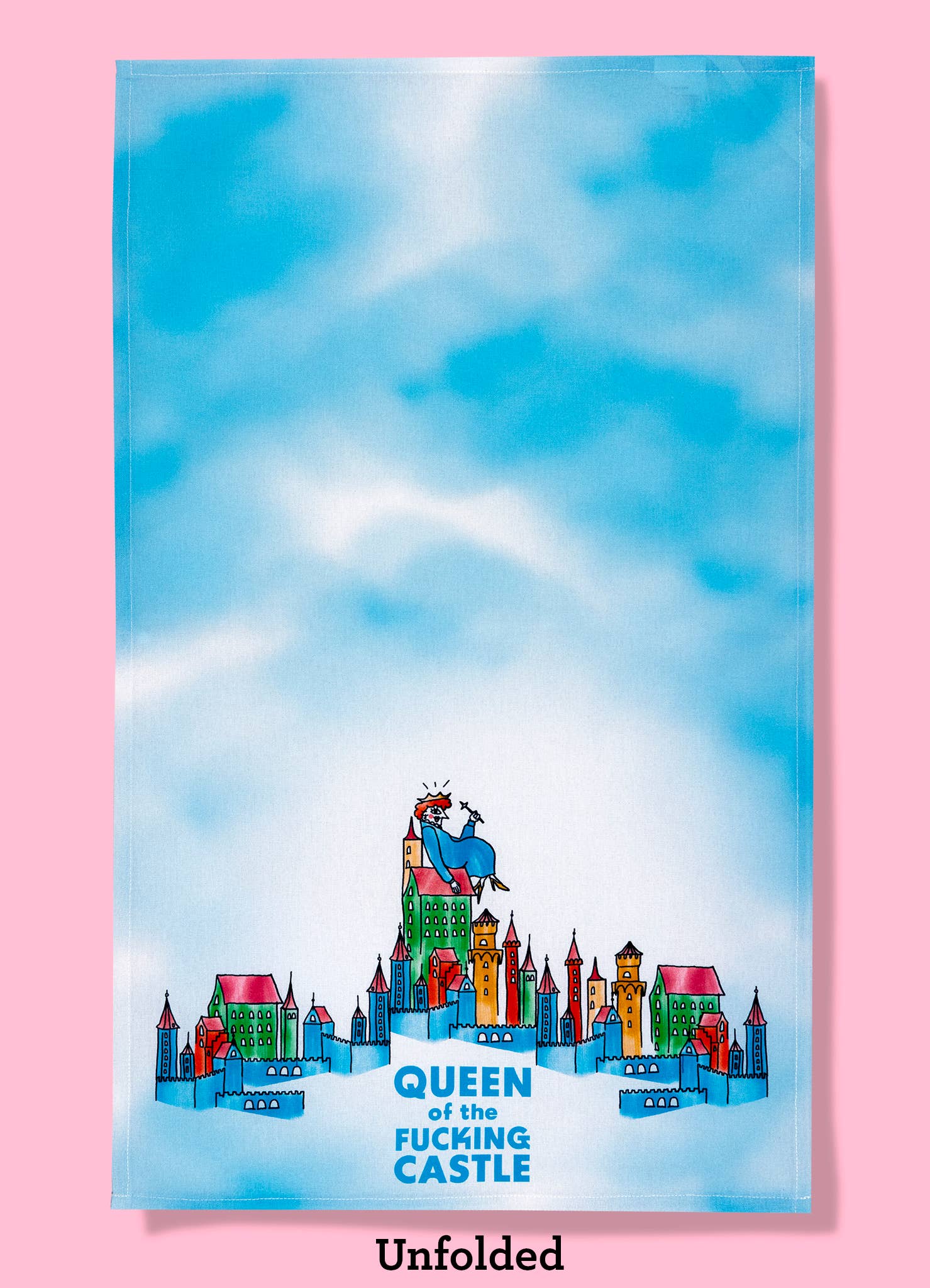 Queen of the Fucking Castle Dishtowel