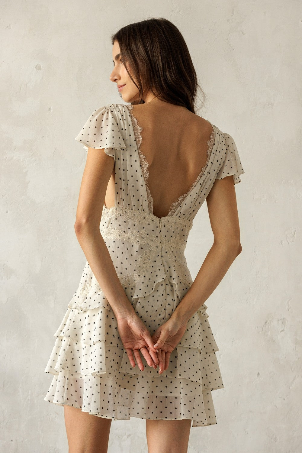 Midnight Polka Mini Dress