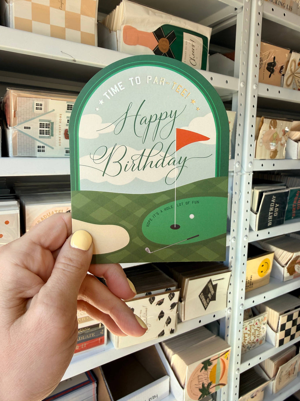 Time to Par-Tee Golf Birthday Card