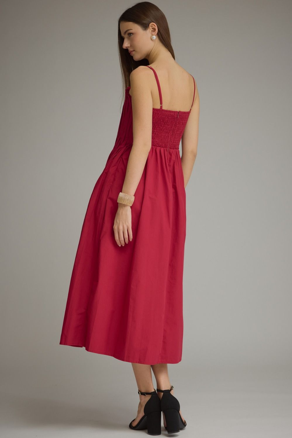 The Charlotte Pleated Midi Dress