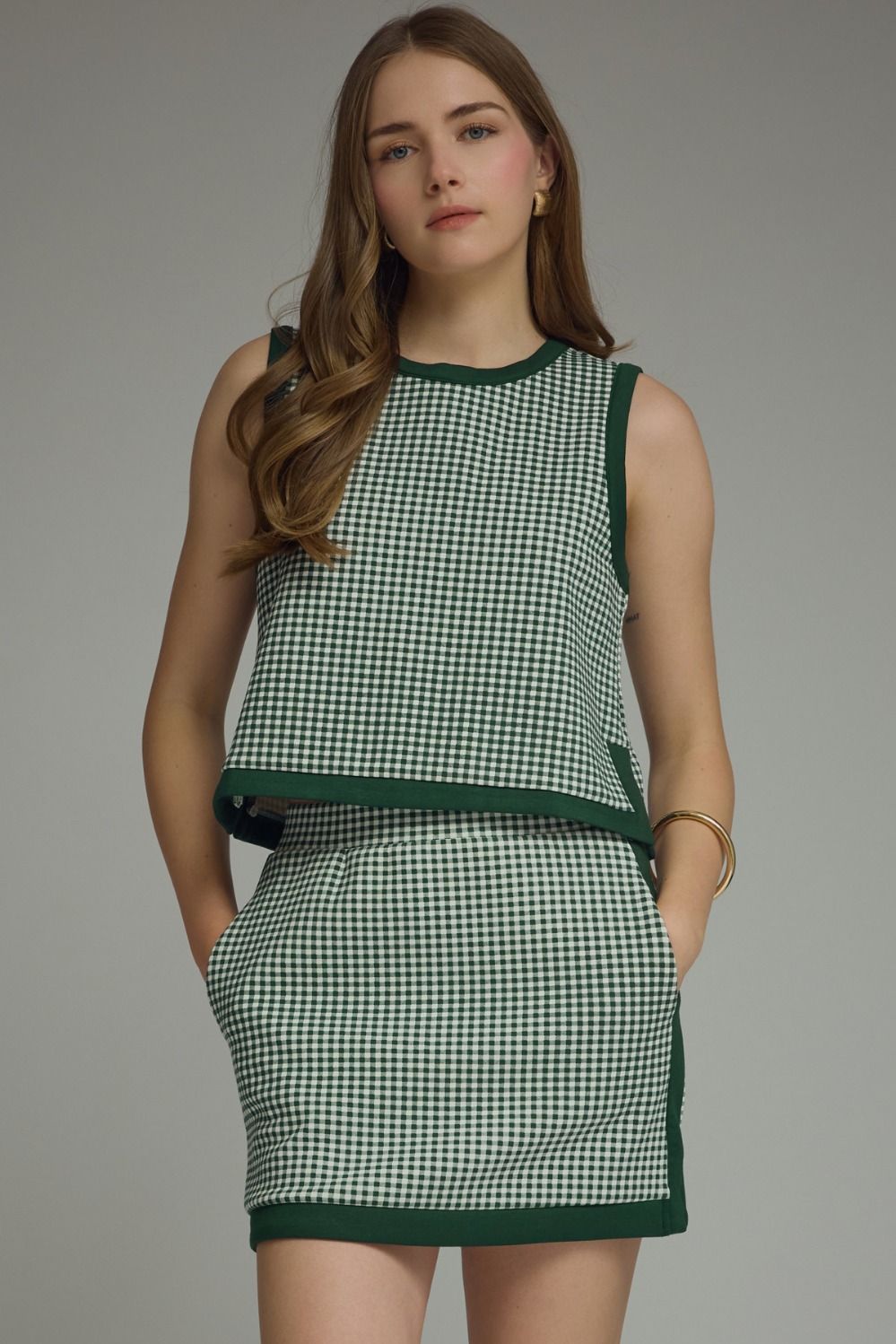 The Tennis Club Gingham Tank Top
