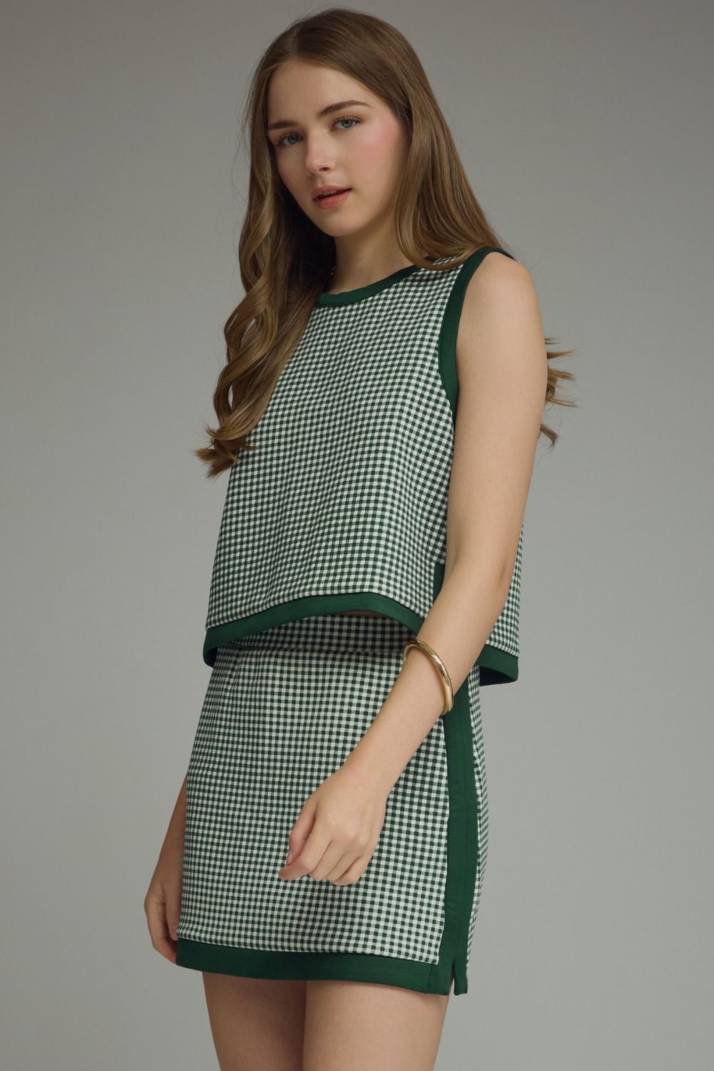The Tennis Club Gingham Tank Top