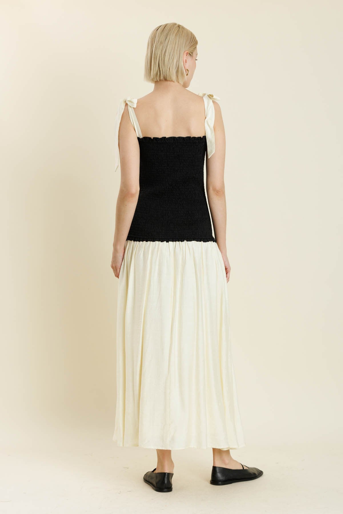 Evelyn Smocked Midi Dress