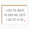 Licked This Envelope Valentines Card