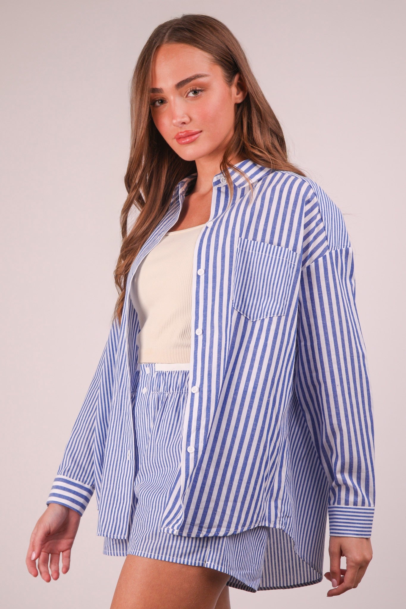 Stripe & Stroll Shirt and Short Set