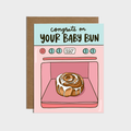 Cinnamon Roll Baby Card