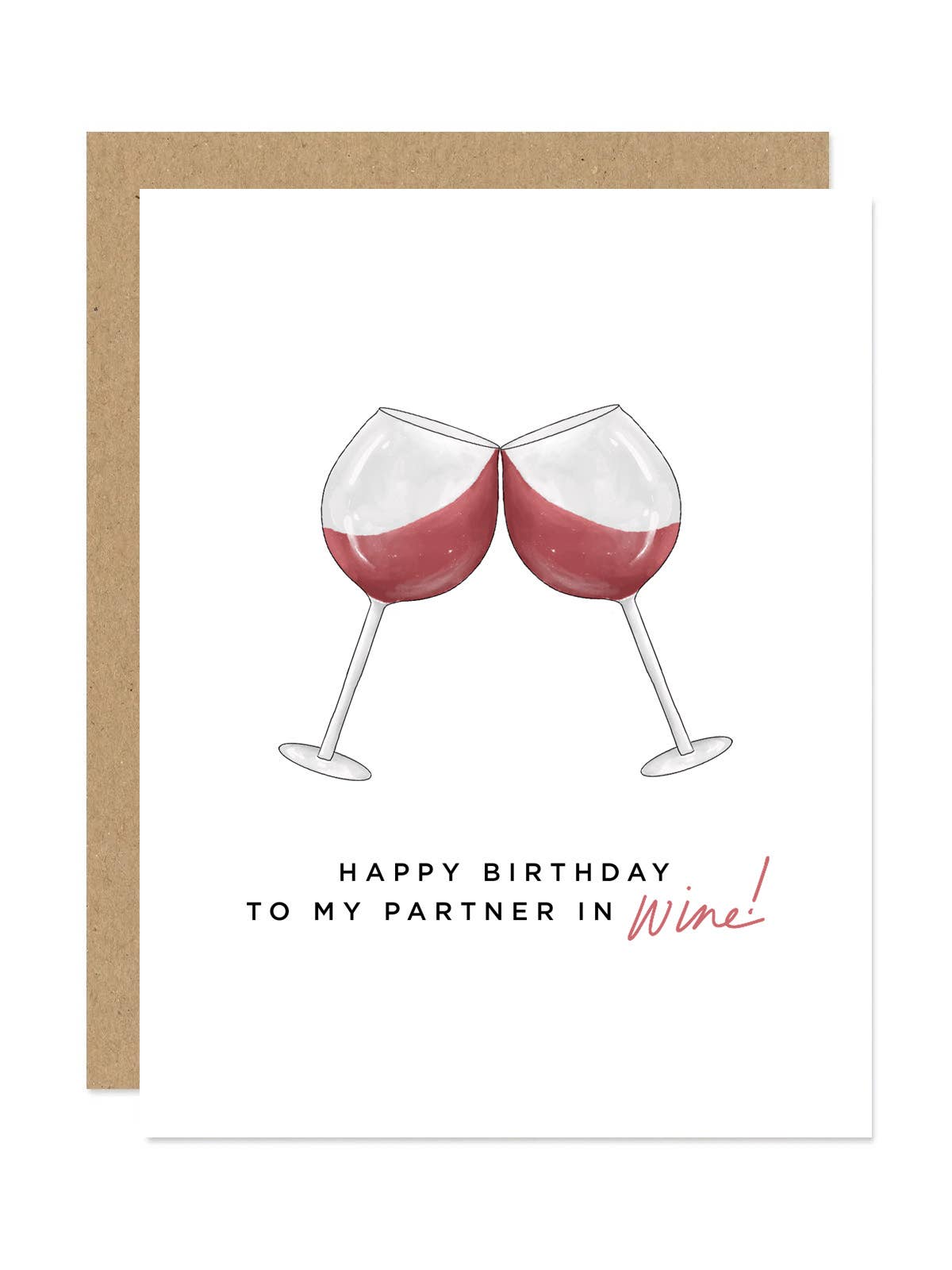 Happy Birthday Wine Card