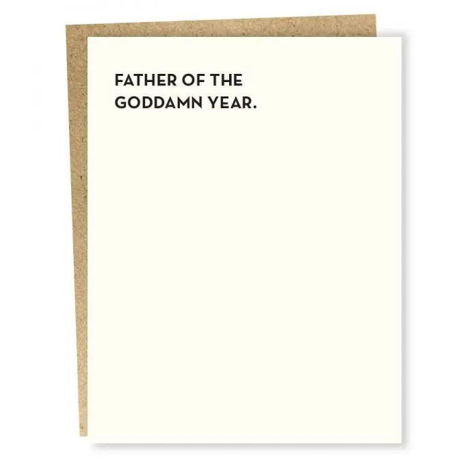 Father Of The Year Greeting Card