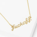 Script Fuck Off Necklaces