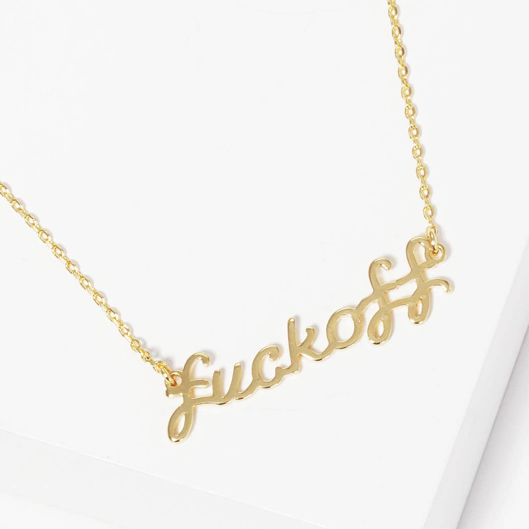 Script Fuck Off Necklaces