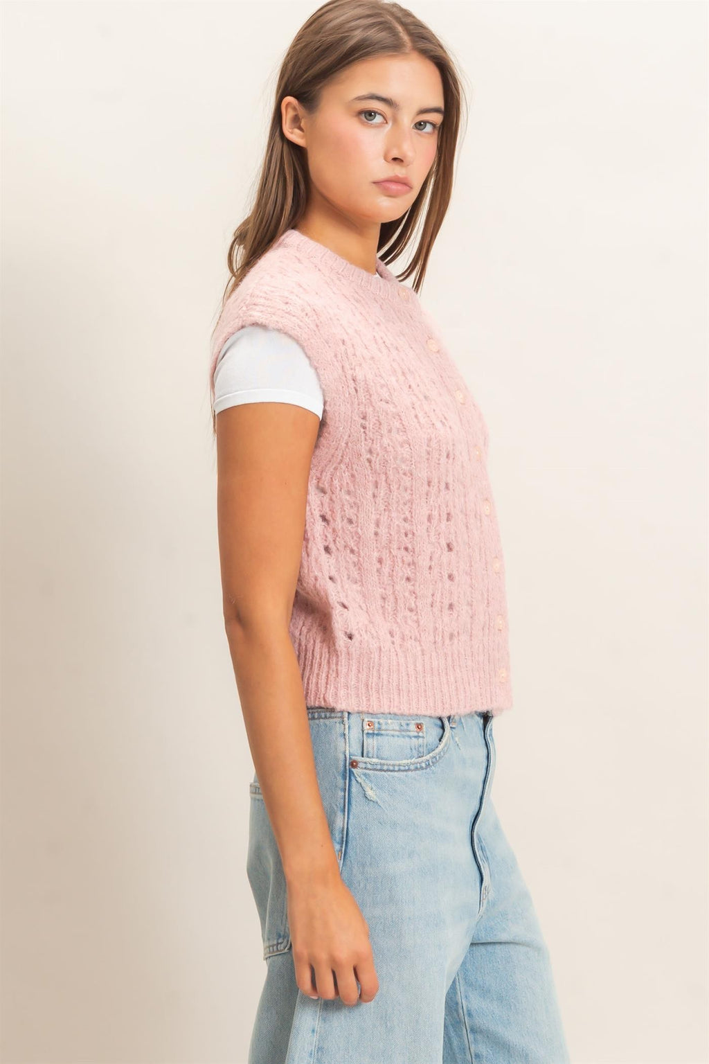 Haven Open Knit Vest