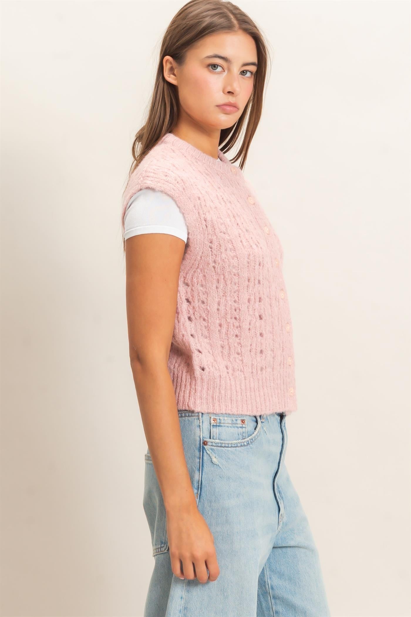 Haven Open Knit Vest