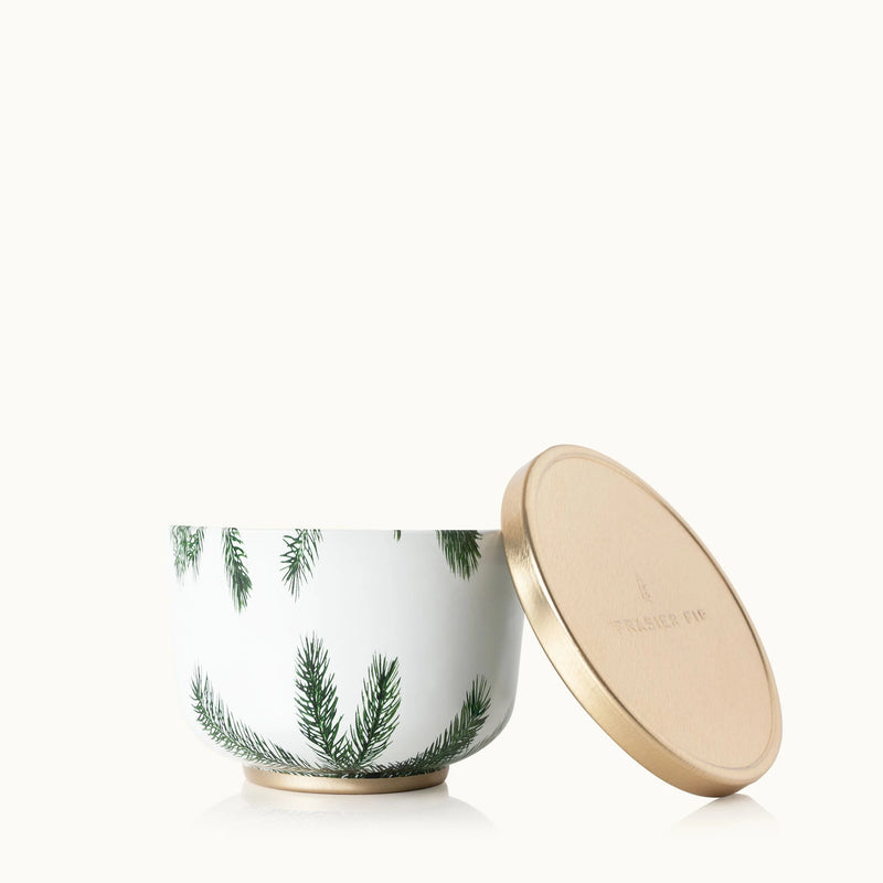 Frasier Fur Poured Candle Tin - Gold Lid