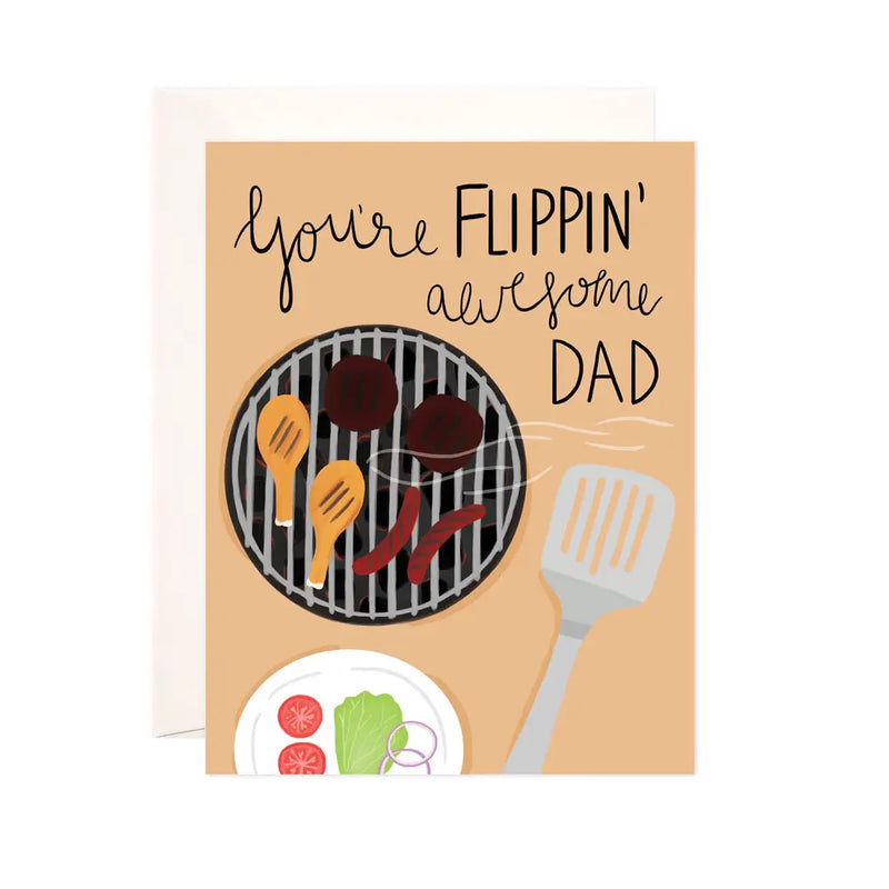 Flippin Awesome Dad Greeting Card