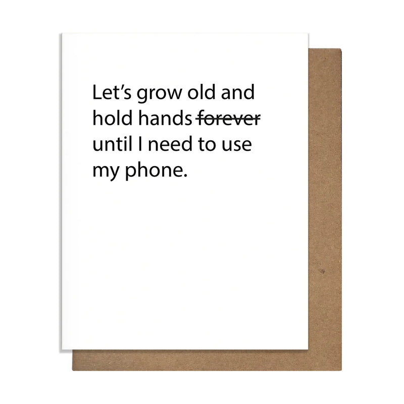 Hold Hands Greeting Card