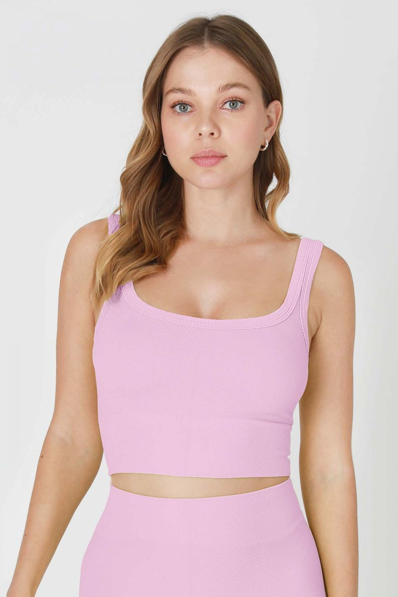 Time To Trim Ribbed Crop Top
