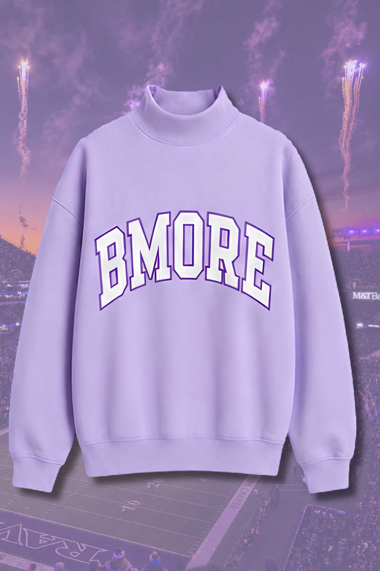 BMORE Lavender Mockneck Preorder