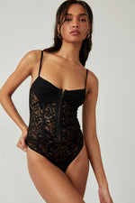 Free People Lace Night Rhythm Bodysuit