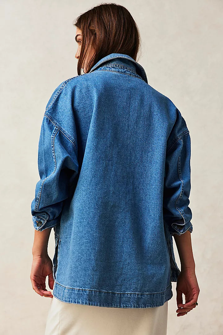 Free People Madison City Denim Jacket