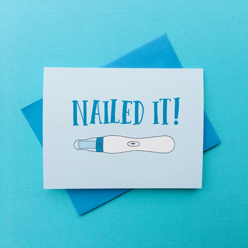 Nailed It Pregnancy Greeting Card