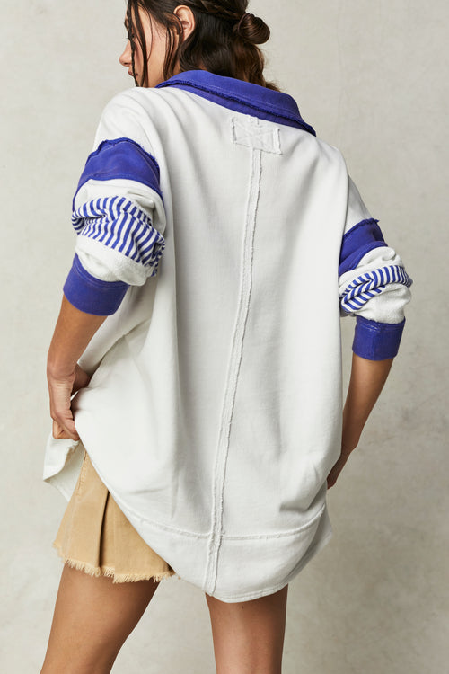 Free People Clean Prep Polo