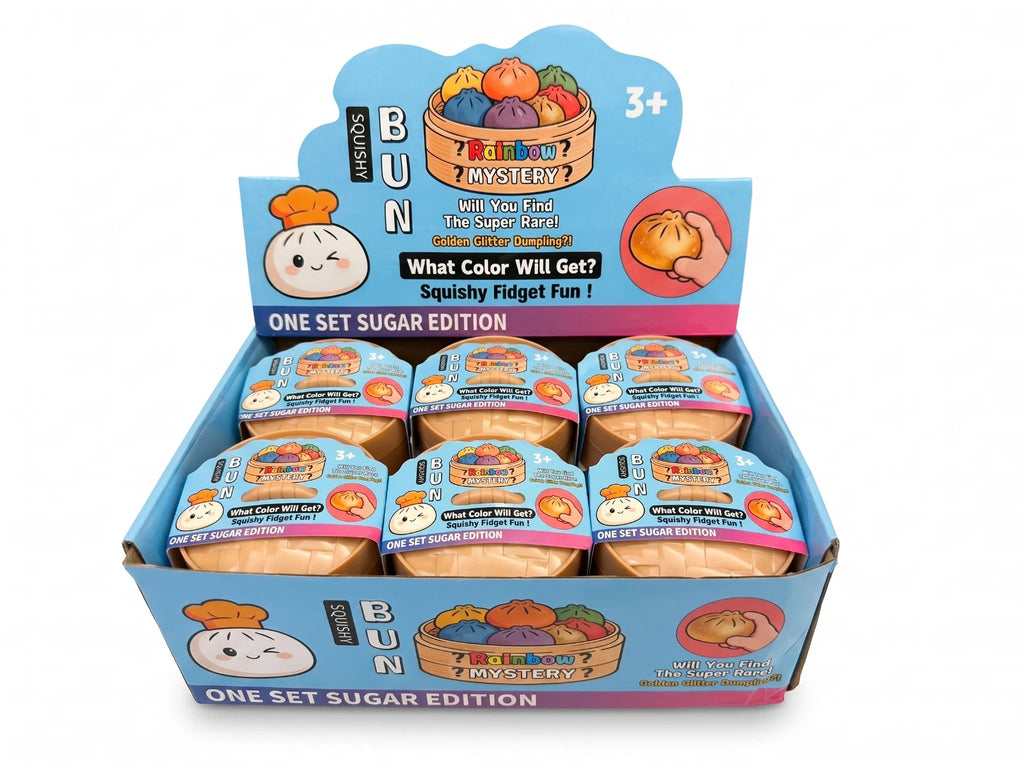 Viral Squishy Bun Dumpling Rainbow Mystery Sugar Edition