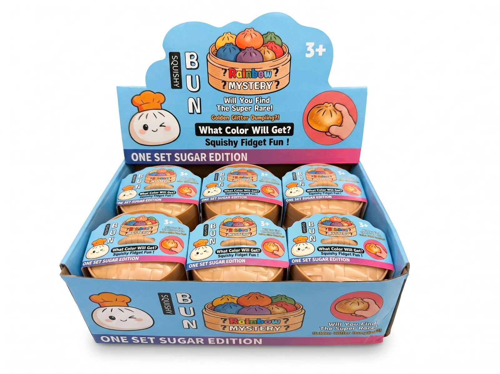 Viral Squishy Bun Dumpling Rainbow Mystery Sugar Edition