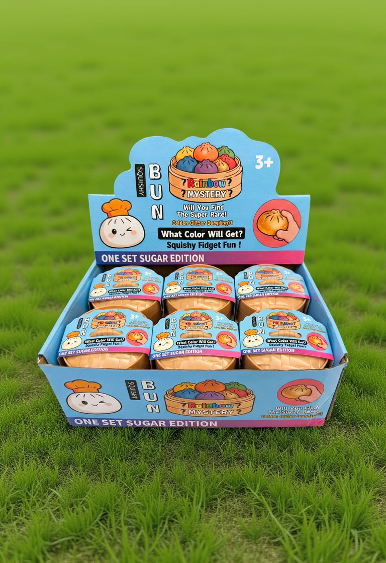 Viral Glow In The Dark Squishy Bun Dumpling Rainbow Mystery Sugar Edition