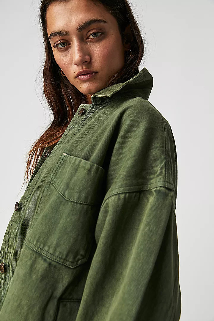 Free People Madison City Twill Jacket