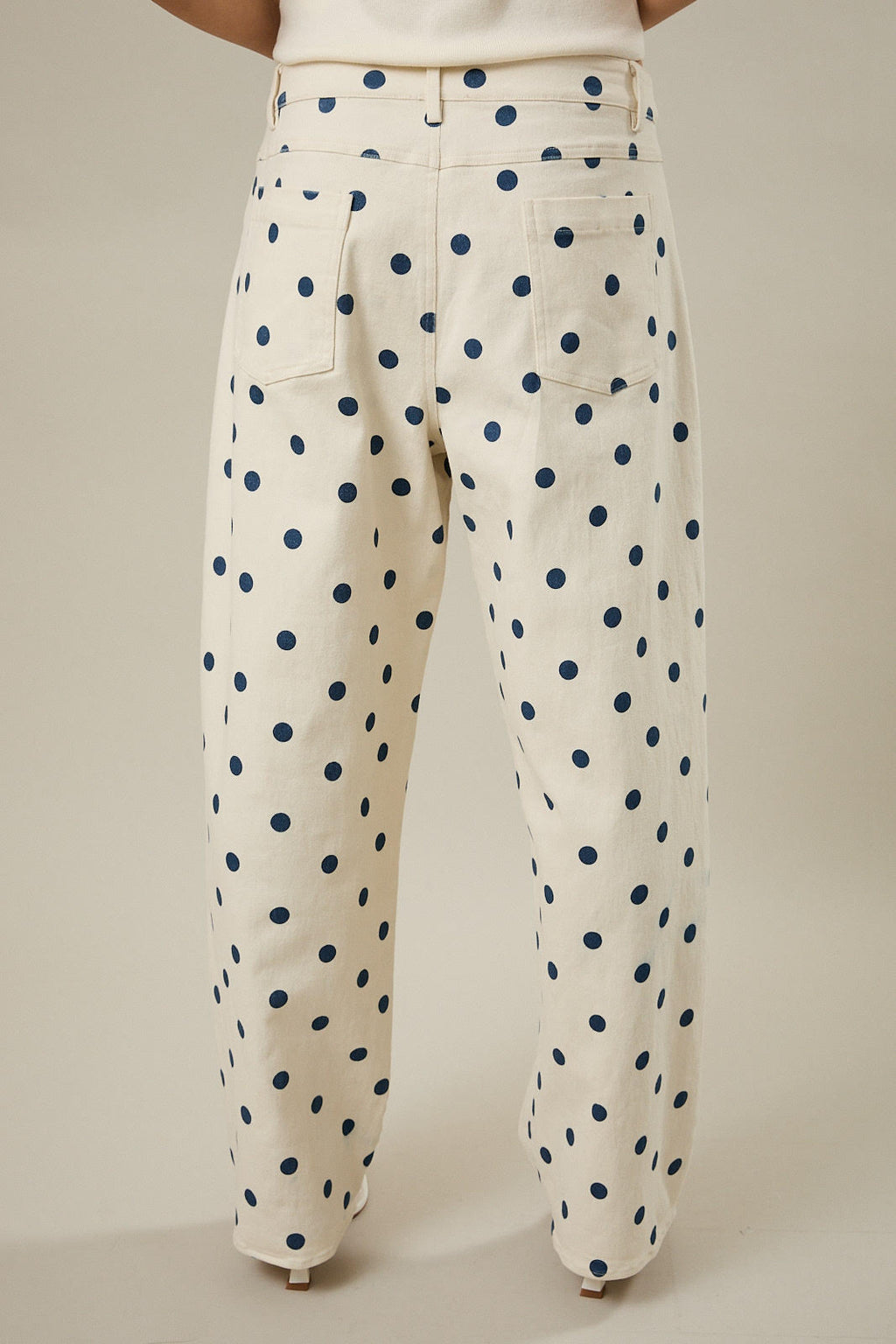 Bluebell Dot Barrel Jean