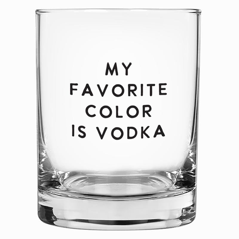 Favorite Color Rocks Glass