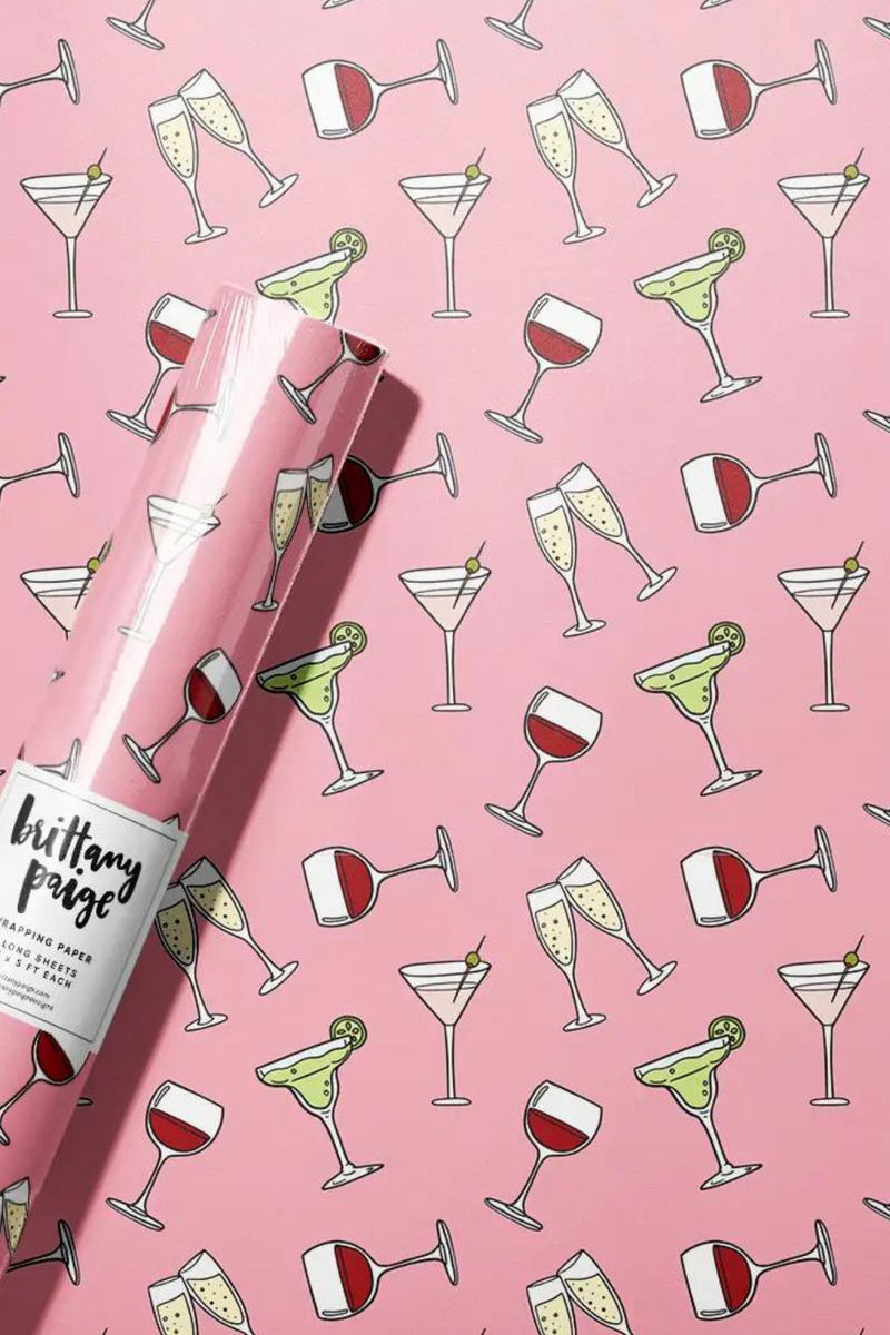 Cocktail Drinks Wrapping Paper