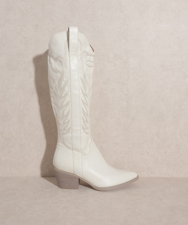 Samara  Embroidered Tall Cowboy Boot