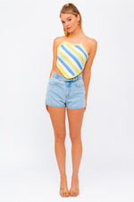 Happy Days Sleeveless Knit Cropped Top