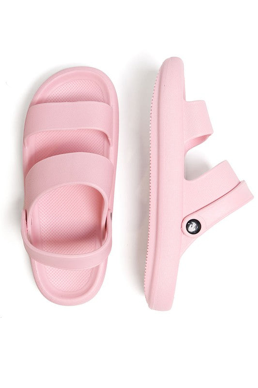 Comfy Heel Strap Cloud Slides Sandals